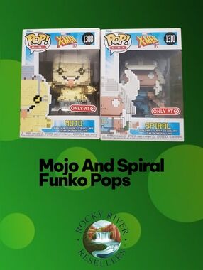 Spiral (1310) And Mojo (1308) | 8 Bit | Funko Pops | Marvel XMen '97 | RRR Toys